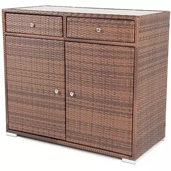 "Мальта" тумба плетеная из искусственного ротанга, цвет коричневый 4SIS арт.УТ-00000642