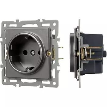 Механизм электрической розетки SCT-GP-MEU-PL-GR (250V, 16A) (Arlight) 043741