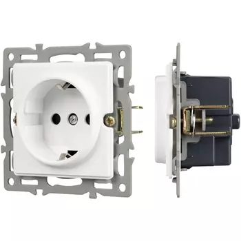 Механизм электрической розетки SCT-GP-MEU-PL-WH (250V, 16A) (Arlight) 043739