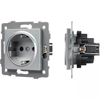 Механизм электрической розетки SCT-MEU1-PL-GR-V (250V, 16A) (Arlight) 049816