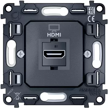 Механизм розетки Ambrella Volt HDMI 2.0 40V/500mA 2.0GHz 5-18Gbit/s QUANT VM222