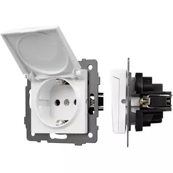 Механизм розетки влагозащищённый SCT-MCP-PL-WH-V (250V, 16A) (Arlight) 049833