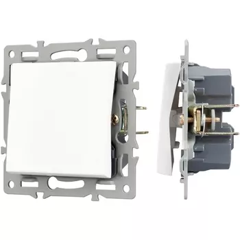 Механизм выключателя одноклавишный перекрёстный SWT-MKX1-PL-WH (250V, 16A) (Arlight) 043718