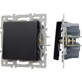Механизм выключателя одноклавишный перекрёстный SWT-MKX1-PL-BK (250V, 16A) (Arlight) 043719