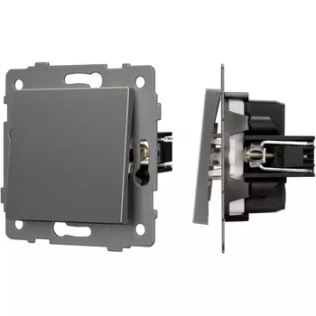 Механизм выключателя одноклавишный перекрёстный SWT-MKX1-PL-GR-V (250V, 10A) (Arlight) 049877