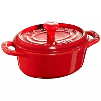 Мини-кокот овальный, 11 см, 0,2 л, вишневый 40511-086 Staub