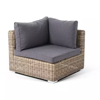 Модуль диванный угловой с подушками, цвет соломенный 4SIS Лунго YH-C1031W