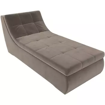 Модуль Холидей канапе (велюр коричневый) Лига Диванов 101891