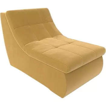 Модуль Холидей кресло (микровельвет желтый) Лига Диванов 112666