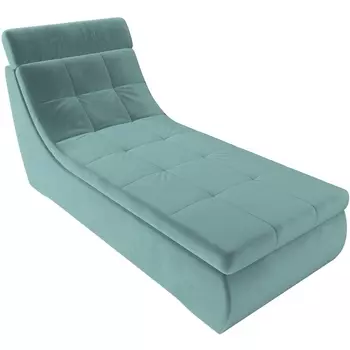 Модуль Холидей Люкс канапе (велюр бирюзовый) Лига Диванов 105629