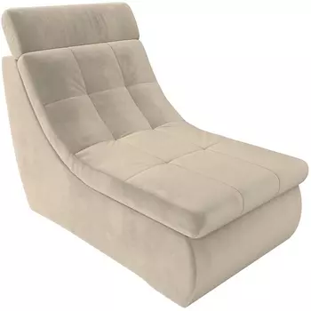 Модуль Холидей Люкс кресло (микровельвет бежевый) Лига Диванов 105661