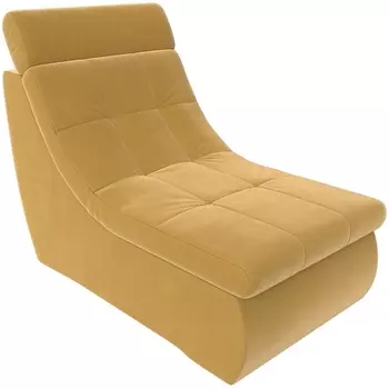 Модуль Холидей Люкс кресло (микровельвет желтый) Лига Диванов 105662