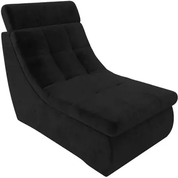 Модуль Холидей Люкс кресло (велюр черный) Лига Диванов 105660