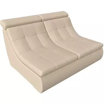 Модуль Холидей Люкс раскладной диван (экокожа бежевая) Лига Диванов 105622