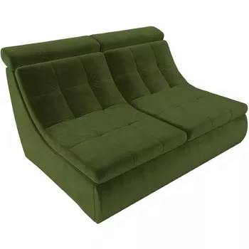 Модуль Холидей Люкс раскладной диван (микровельвет зеленый) Лига Диванов 105614