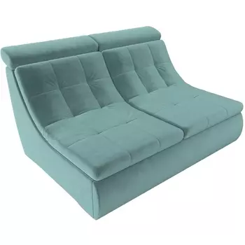 Модуль Холидей Люкс раскладной диван (велюр бирюзовый) Лига Диванов 105604