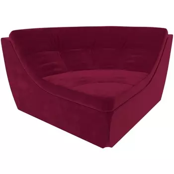 Модуль Холидей Люкс угол (микровельвет бордовый) Лига Диванов 112632