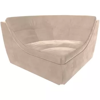 Модуль Холидей Люкс угол (велюр бежевый) Лига Диванов 105678