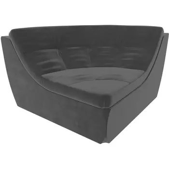 Модуль Холидей Люкс угол (велюр серый) Лига Диванов 105682