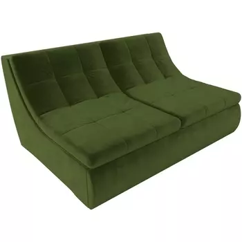 Модуль Холидей раскладной диван (микровельвет зеленый) Лига Диванов 101875