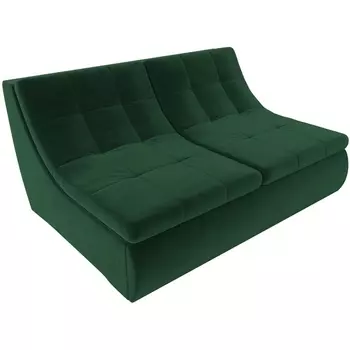 Модуль Холидей раскладной диван (велюр зеленый) Лига Диванов 101869