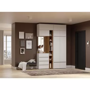 Модульная прихожая Роут комплектация 5 (Роут кашемир комплектация 5) Woodville арт.596597