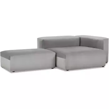 Модульный диван Sorrento ОГОГО (арт.687316), (Велюр/Серый) ОГОГО Обстановочка!