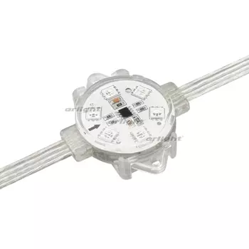 Модуль управляемый VISOR-SPI-5060-6-24V RGB 120deg (D40x12mm, 1.5W, IP68) (Герметичный) 029379 (Arlight)