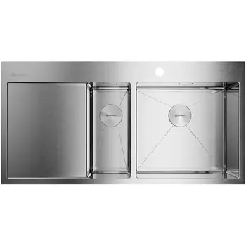Мойка Omoikiri Akisame 100-2-IN-R нерж.сталь/нержавеющая сталь