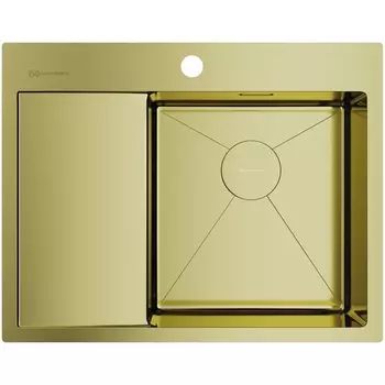 Мойка Omoikiri Akisame 65-LG-R нерж.сталь/светлое золото