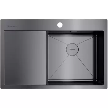 Мойка Omoikiri Akisame 78-GM-R нерж.сталь/вороненая сталь