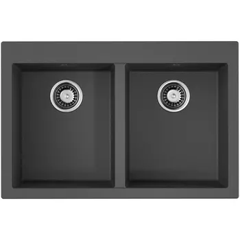 Мойка Omoikiri Bosen 80-2-PL Tetogranit/платина