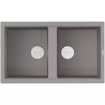 Мойка Omoikiri Kitagawa 86-2-GR Artceramic/Leningrad grey