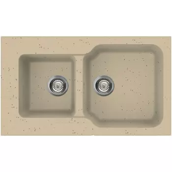 Мойка Omoikiri Maru 86-2-CH Tetogranit/шампань