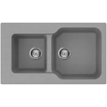 Мойка Omoikiri Maru 86-2-GR Tetogranit/leningrad grey