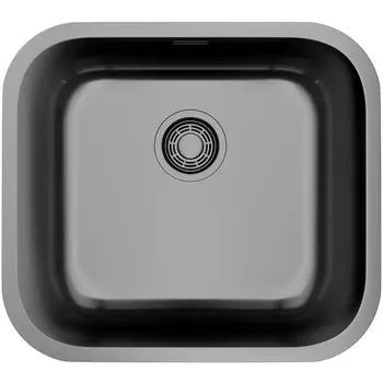 Мойка Omoikiri Omi 49-U/I-GM нерж.сталь/вороненая сталь