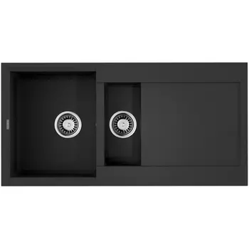 Мойка Omoikiri Sakaime 100-2-BL Tetogranit/черный