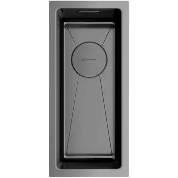 Мойка Omoikiri Taki 20-U/IF-GM нерж.сталь/вороненая сталь