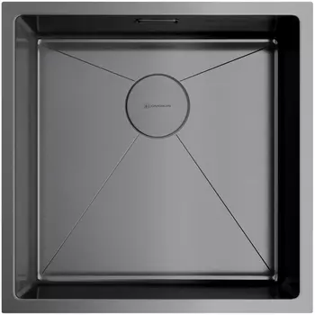 Мойка Omoikiri Taki 44-U/IF-GM нерж.сталь/вороненая сталь