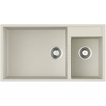 Мойка Omoikiri Tedori 85-2-U-PL Tetogranit/платина