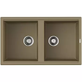 Мойка Omoikiri Tedori 86-2-CH Tetogranit/шампань