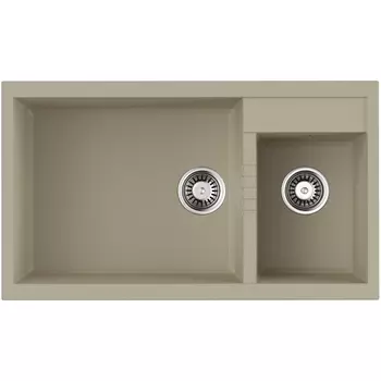 Мойка Omoikiri Tedori 86-2-LB-BE Tetogranit/ваниль