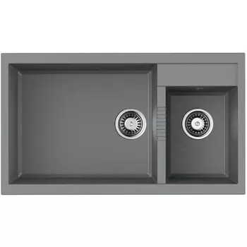 Мойка Omoikiri Tedori 86-2-LB-GR Tetogranit/leningrad grey