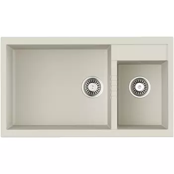 Мойка Omoikiri Tedori 86-2-LB-WH Tetogranit/белый