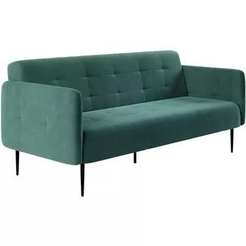 Monaco диван-кровать прямой с подлокотниками, трехместный, бархат 87 Top Concept арт.14104