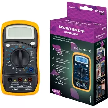 Мультиметр цифровой с подсветкой и противоударным чехлом duwi 26044 8 Duwi