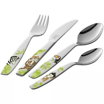 Набор детских столовых приборов "Джунгли" цветной, 4 пр 07135-210 Zwilling