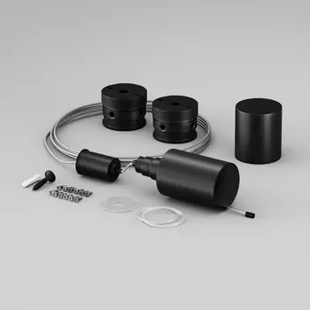 Набор для вертикального подвесного монтажа Nemo D18 черный Maytoni Круглый 360° 201149