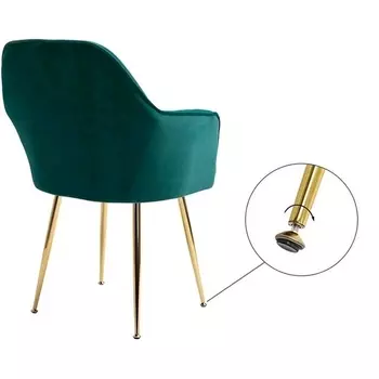 Набор из 2 стульев Tranquil Synchrony Hesby Велюр/Зеленый арт.HSBI_Y607_green_2