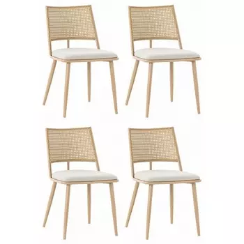 Набор из 4 стульев Unity Echo Hesby (Металл,Фанера/Бежевый) арт.HSBI_DC2245_beige_4